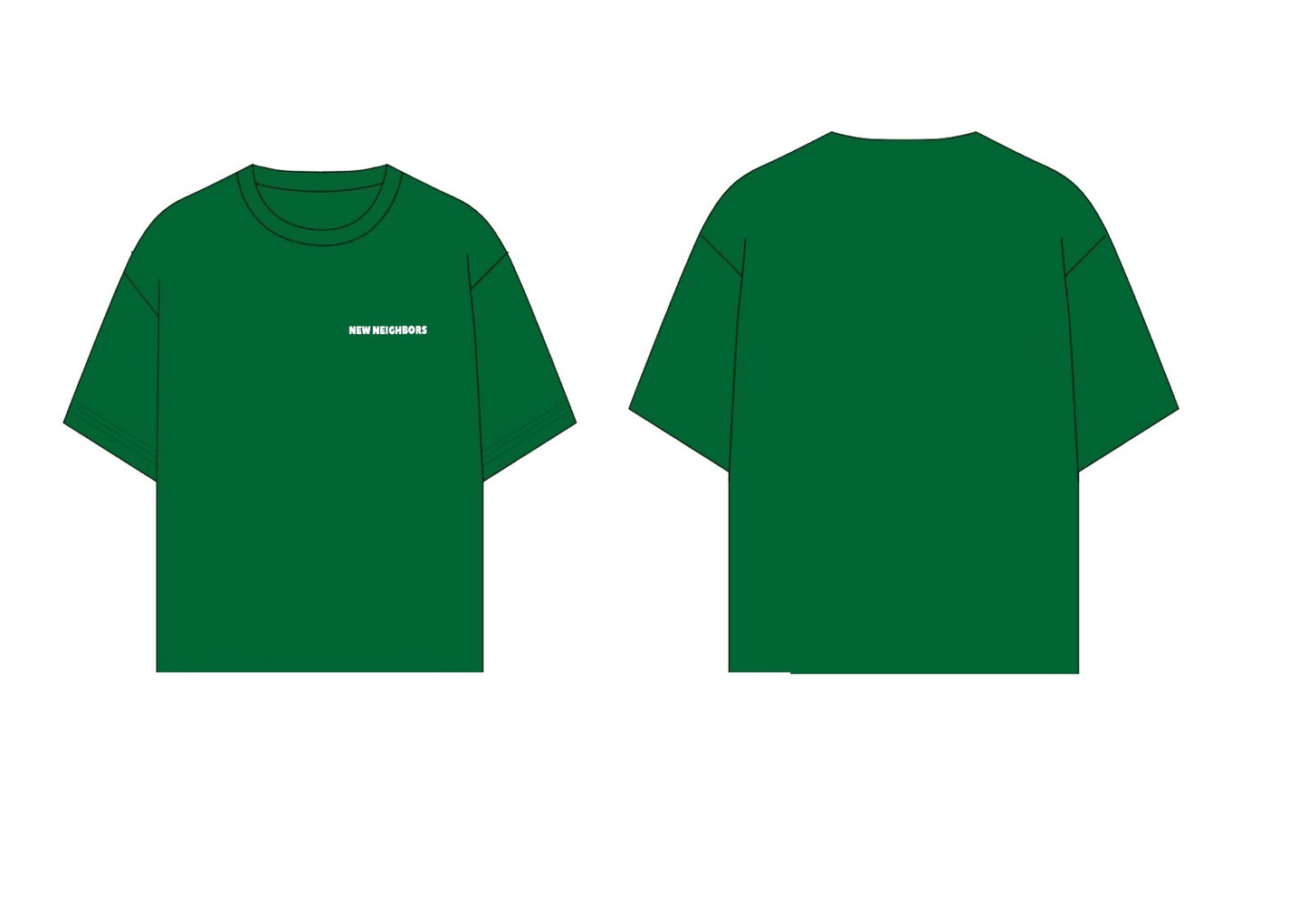 NEW NEIGHBORS BASIC T-SHIRT GREEN
